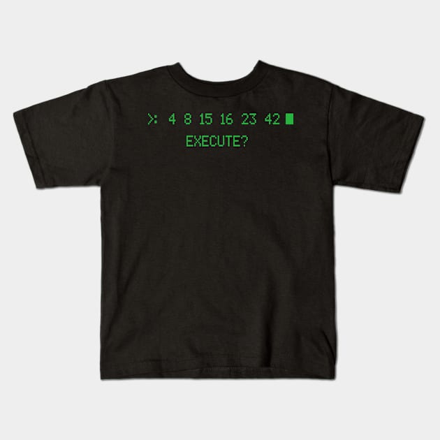 Dharma Initiative Numbers Kids T-Shirt by Meta Cortex